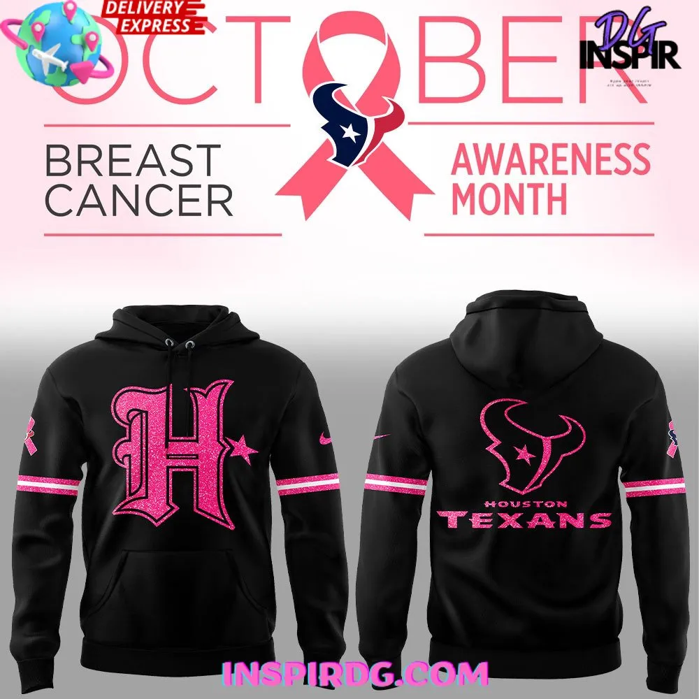 -Houston Texans Breast Cancer Awareness 2024 Hoodie