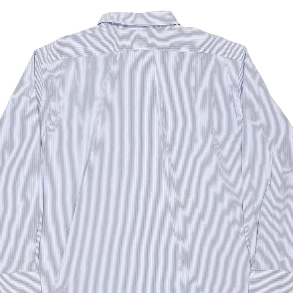 Andrew Classic Fit Ralph Lauren Striped Shirt - 2XL Blue Cotton