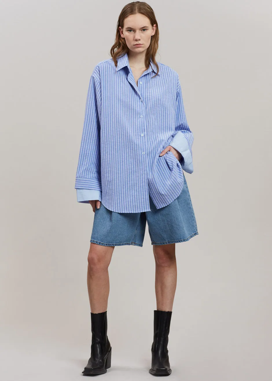 Christa Striped Shirt - Blue