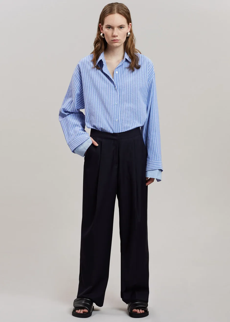 Christa Striped Shirt - Blue