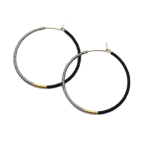 Color Field Hoops