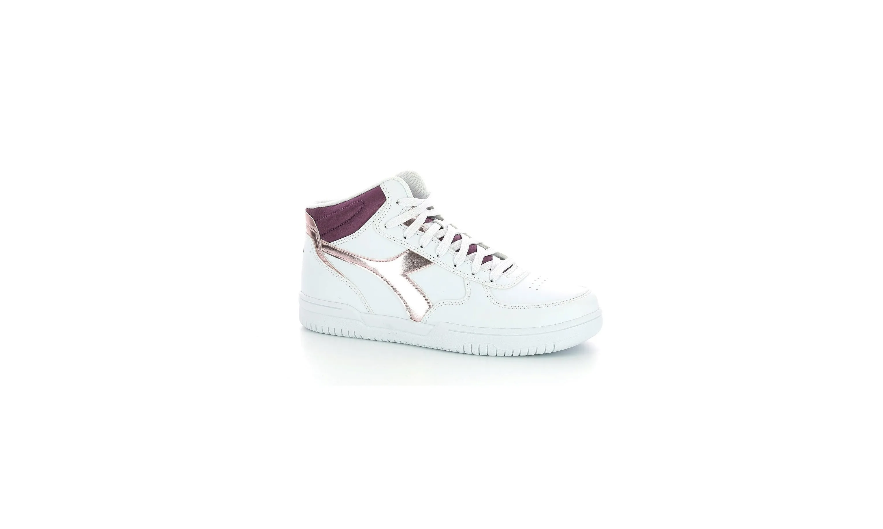 Diadora - Sneakers - Raptor Mid Met - White/Purple - Femme