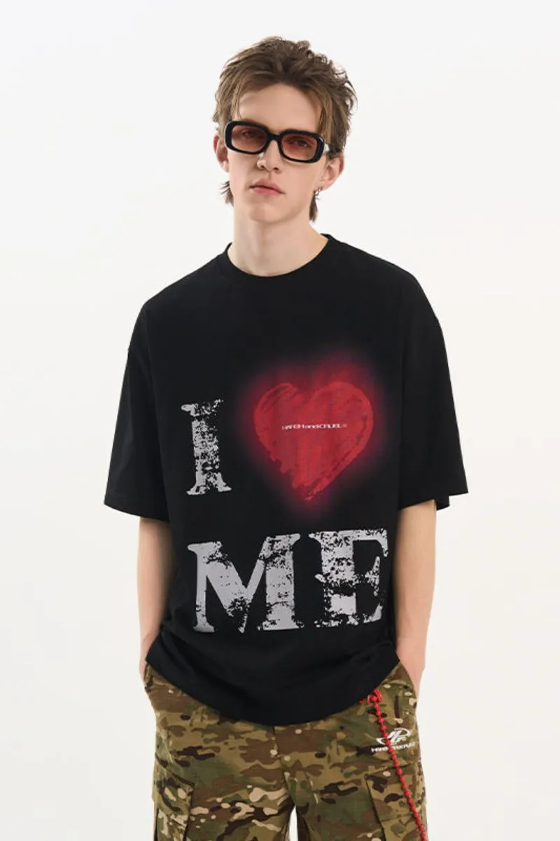 Heart Print Heavyweight Tee