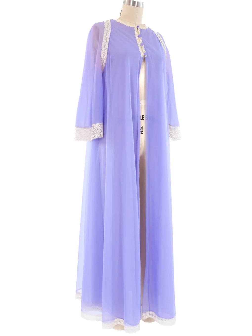 Lace Trimmed Penoir Duster