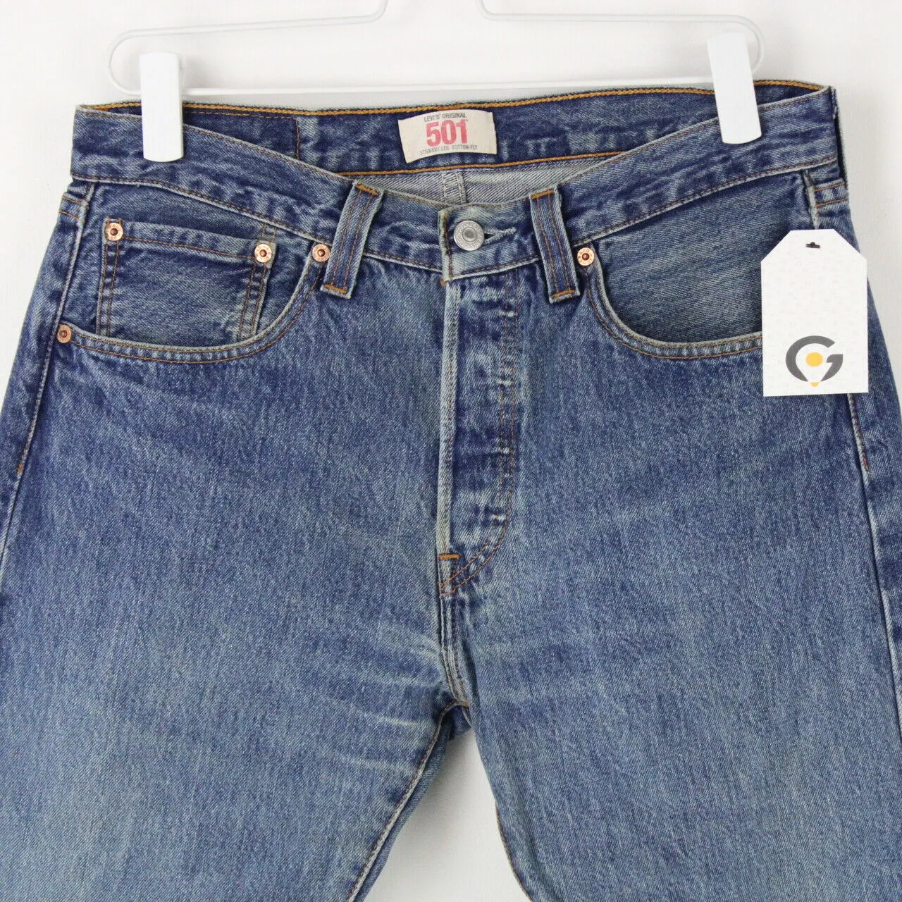 Mens LEVIS 501 Jeans Mid Blue | W31 L32
