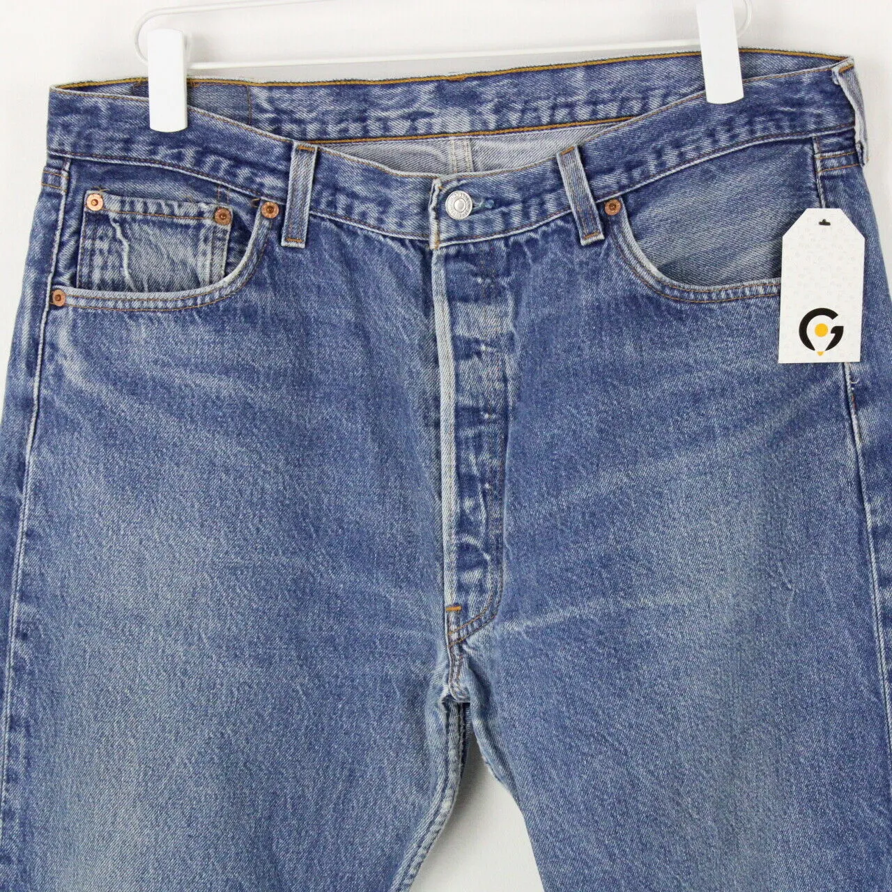 Mens LEVIS 501 XX Jeans Mid Blue | W38 L30