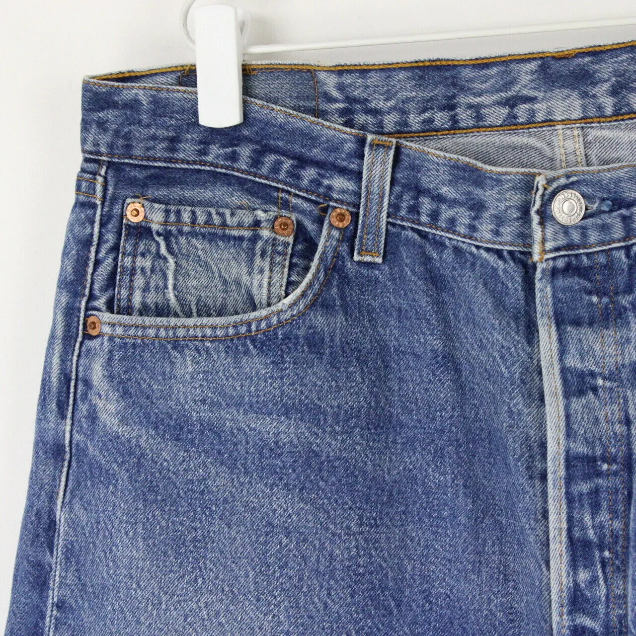 Mens LEVIS 501 XX Jeans Mid Blue | W38 L30