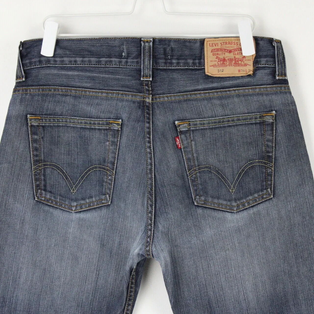 Mens LEVIS 512 Jeans Dark Blue | W34 L32