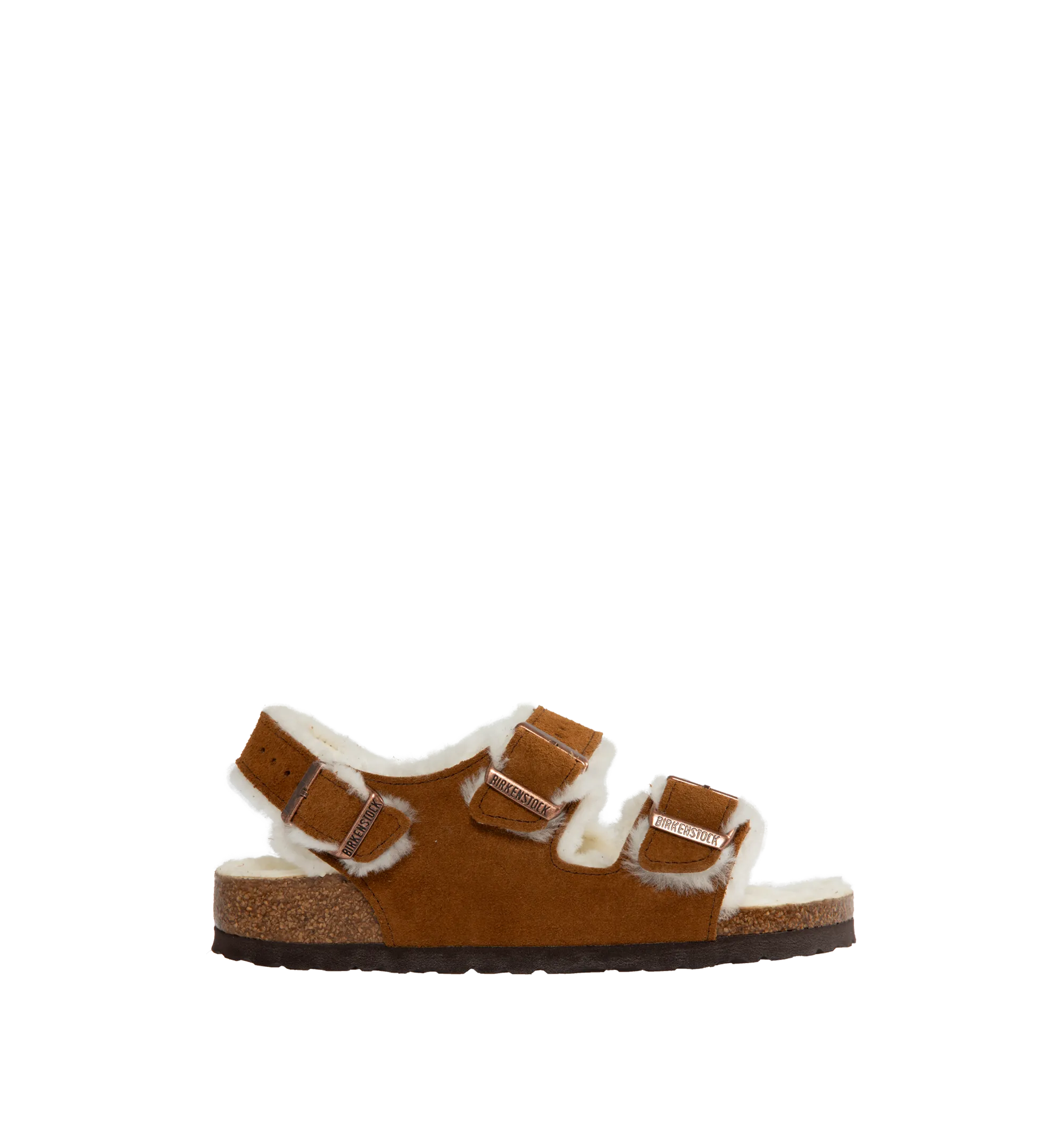 MILANO SHEARLING SUEDE SANDAL (WOMENS)