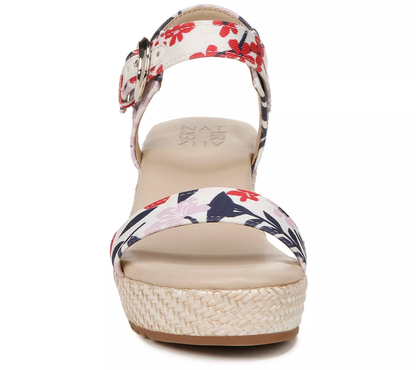 Naturalizer Floral Ankle Strap Wedges- Stella3