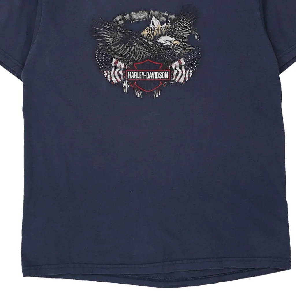 St. Louis, Missouri Harley Davidson Graphic T-Shirt - 2XL Navy Cotton