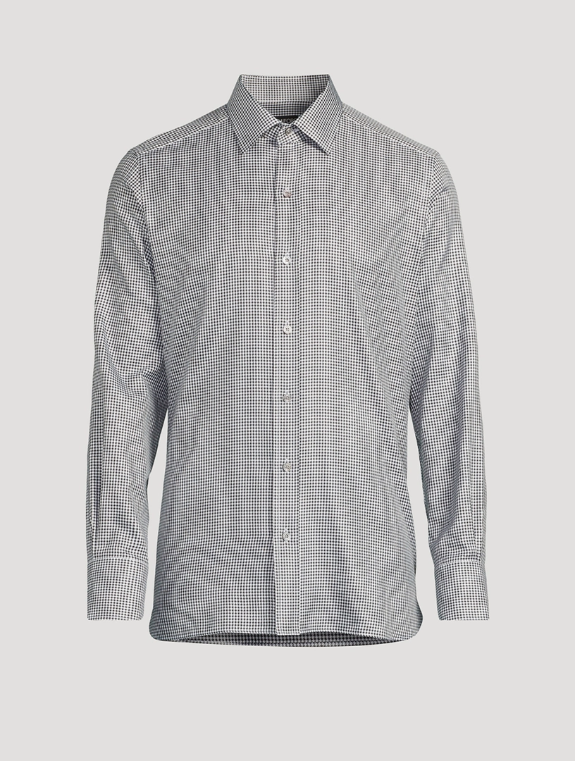 TOM FORD Vintage Houndstooth Slim-Fit Shirt