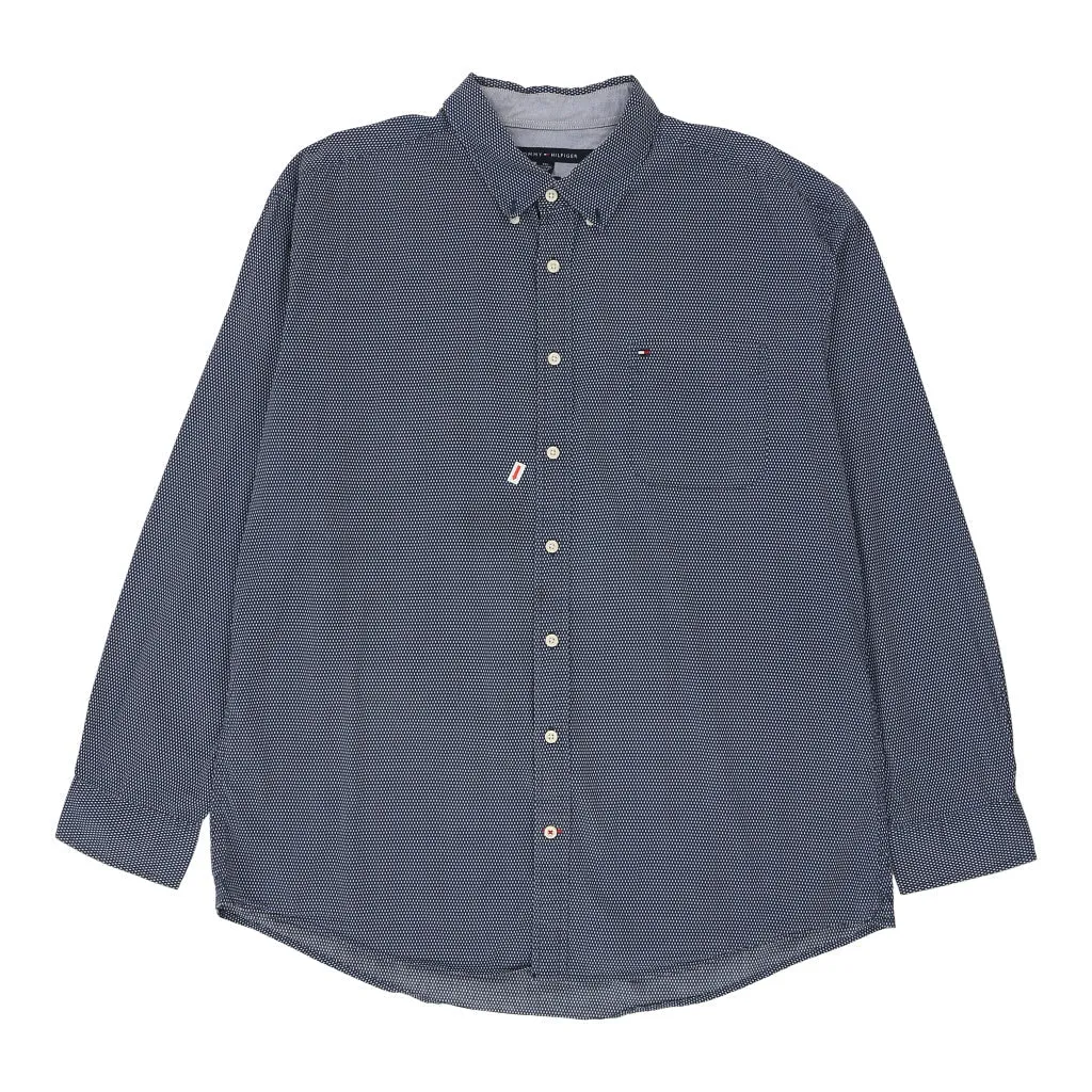 Tommy Hilfiger Shirt - 2XL Navy Cotton