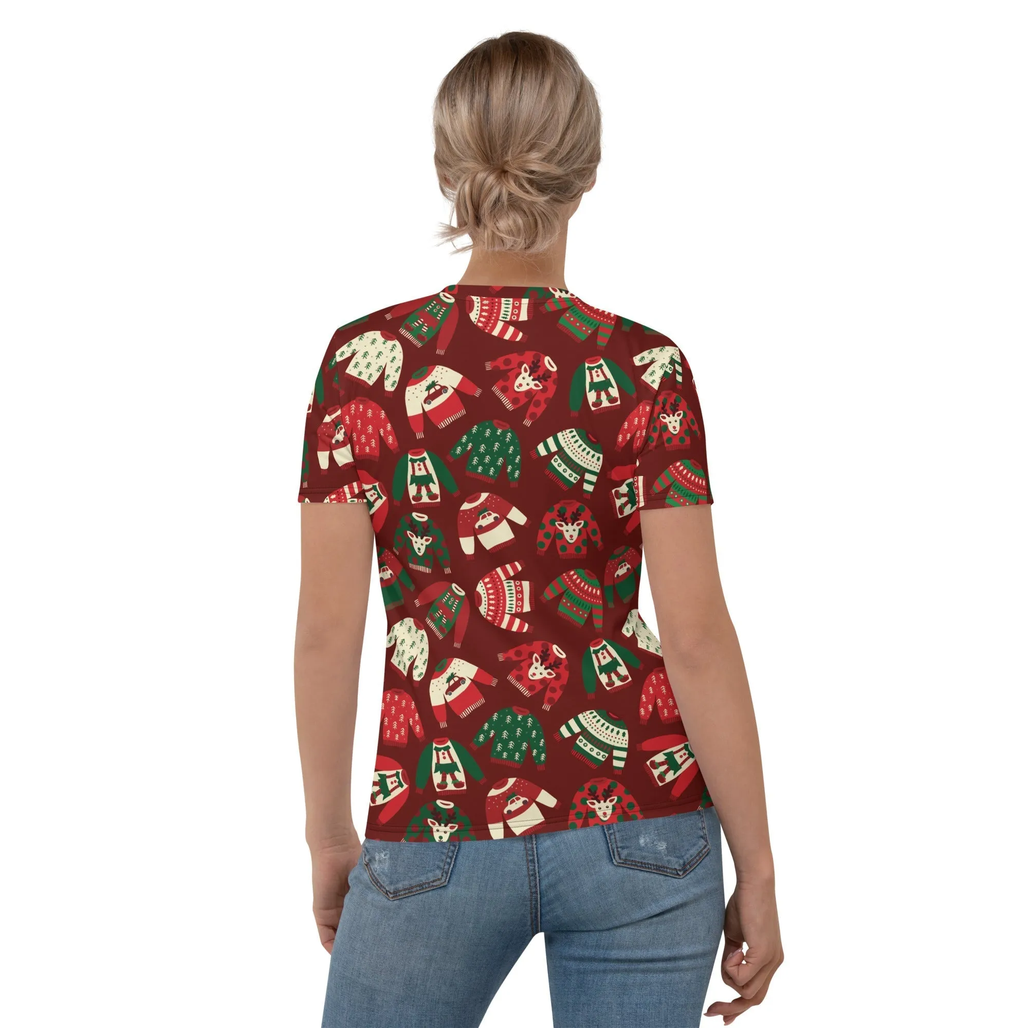 Ugly Christmas Sweater Pattern T-shirt